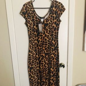 Large leopard print dress new with tags